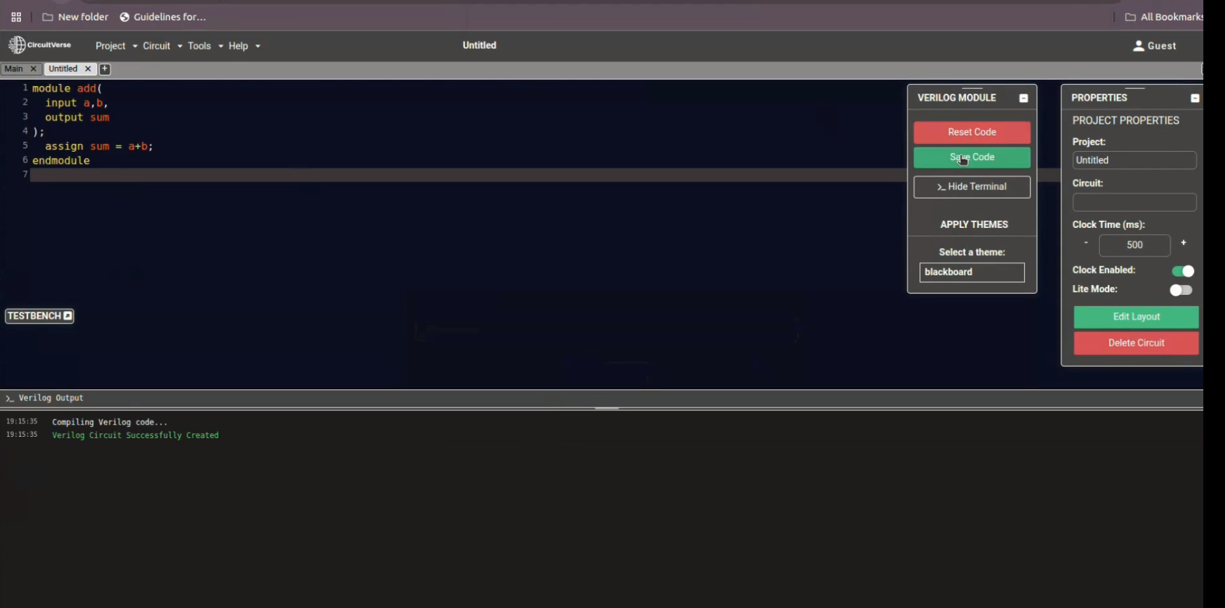Verilog Terminal